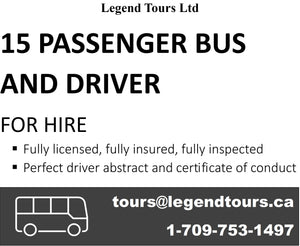 Bus and Driver For Hire!