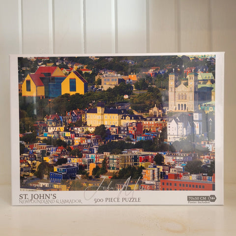 photo of 500-piece puzzle of downtown St. John's, Newfoundland