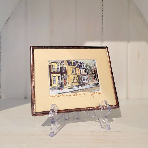 Copper framed and matted print called "Gower After The Storm" by Cynthia Noel.