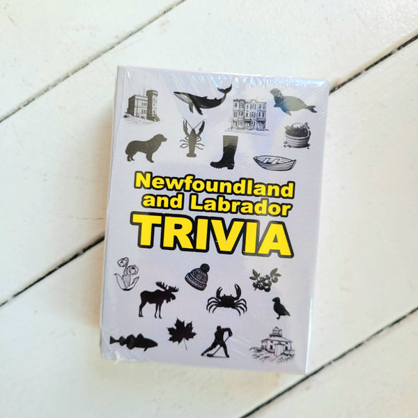 Newfoundland and Labrador Trivia Deck of cards in a box
